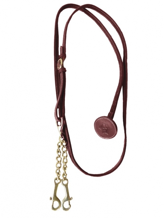 LONGE EN CUIR COULEUR BRUN, POUR CHEVAL SPIRIT LONGE EN CUIR COULEUR BRUN, POUR CHEVAL SPIRIT