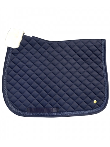 Cavalcade navy saddle pad for ponies - A TISS B