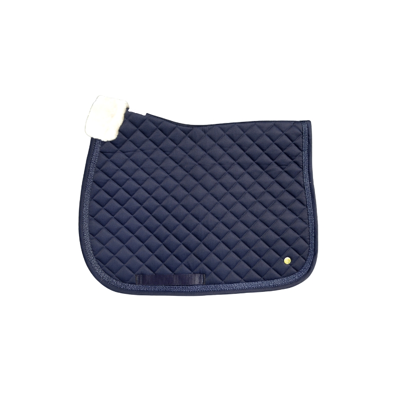 Cavalcade navy saddle pad for ponies - A TISS B